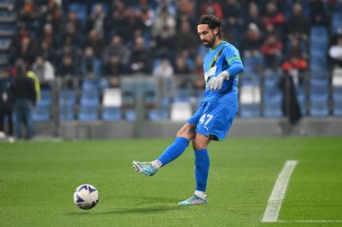 Andrea Consigli (sassuolo) İtalya futbol takımı Serie A maçında İtalya 'nın Reggio Emilia kentindeki MAPEI Stadyumu' nda ABD Sassuolo - Gianluca Ricc