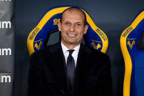 stock image Juventus's Head Coach Massimiliano Allegri portrait  during  italian soccer Serie A match Hellas Verona FC vs Juventus FC at the Marcantonio Bentegodi stadium in Verona, Italy, November 10, 2022 - Credit: Ettore Griffon