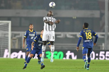 Moise Kean (juventus) İtalya futbolu maçında Hellas Verona FC, Juventus FC 'ye karşı Verona, İtalya' daki Marcantonio Bentegodi Stadyumu 'nda, 10 Kasım 2022 - Fotoğraf: Alessio Tarpin