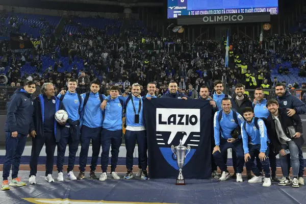 Lazio Soccer Під Час Дня Чемпіонату Серії Між Lazio Monza — стокове фото