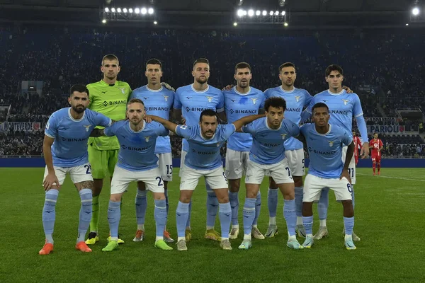 Lazio Takımı Kasım 2022 Talya Nın Başkenti Roma Daki Stadio — Stok fotoğraf
