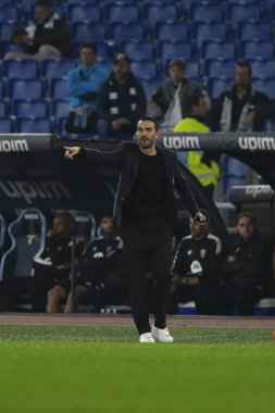 A.C. Monza 'dan Raffaele Palladino, Serie A Şampiyonası' nın 14. gününde S.S. Lazio ile A.C. Monza arasında 10 Kasım 2022 'de İtalya' nın başkenti Roma 'daki Stadio Olimpico' da oynanan karşılaşma. - Fotoğraf: Domenico Cippitelli / LiveMedi