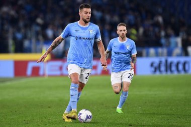 Serie A karşılaşmasında SS Lazio 'dan Sergej Milinkoviç-Saviç ile AC Monza arasında 10 Kasım 2022' de İtalya 'nın başkenti Roma' da oynanan Stadio Olimpico 'da oynanan karşılaşmada. - Fotoğraf: Gennaro Masi / LiveMedi