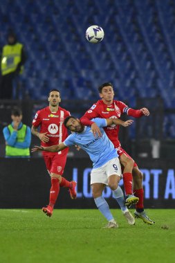 S.S. LAZIO 'dan Pedro ve A.C. Monza' dan Matteo Pessina, Serie A Şampiyonası 'nın 14. gününde S.S. Lazio, A.C. Monza' ya karşı 10 Kasım 2022 'de İtalya' daki Stadio Olimpico 'da mücadele etti. - Fotoğraf: Domenico Cippitelli / LiveMedi