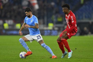 S.S. LAZIO 'dan Elseid Hysaj, Serie A Şampiyonası' nın 14. gününde S.S. Lazio ile A.C. Monza arasında 10 Kasım 2022 'de İtalya' nın başkenti Roma 'daki Stadio Olimpico' da oynanan karşılaşma. - Fotoğraf: Domenico Cippitelli / LiveMedi