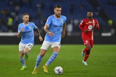 S.S. LAZIO 'dan Sergej Milinkoviç-Saviç, 10 Kasım 2022' de İtalya 'nın başkenti Roma' daki Stadio Olimpico 'da S.S. Lazio ile A.C. Monza arasındaki 14. - Fotoğraf: Domenico Cippitelli / LiveMedi