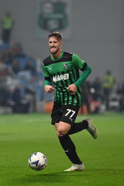 Giorgos Kyriakopoulos (Sassuolo) İtalya futbol takımı Serie A maçında İtalya 'nın Reggio Emilia kentindeki MAPEI Stadyumu' nda ABD Sassuolo 'ya karşı AS Roma maçı yapıyor.