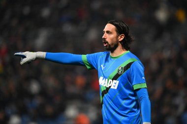 Andrea Consigli. (Sassuolo) İtalyan futbol takımı Serie A, İtalya 'nın Reggio Emilia kentindeki MAPEI Stadyumu' nda ABD Sassuolo 'ya karşı AS Roma maçında, 9 Kasım 2022 - Fotoğraf: Gianluca Ricc