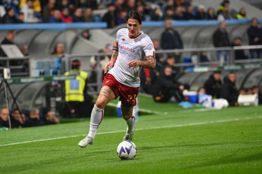 Nicolo Zaniolo (Roma Olarak) İtalyan futbolu Serie A maçında İtalya 'nın Reggio Emilia kentindeki MAPEI Stadyumu' nda ABD Sassuolo vs AS Roma maçında, 9 Kasım 2022 - Fotoğraf: Gianluca Ricç