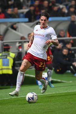 Nicolo Zaniolo (Roma Olarak) İtalyan futbolu Serie A maçında İtalya 'nın Reggio Emilia kentindeki MAPEI Stadyumu' nda ABD Sassuolo vs AS Roma maçında, 9 Kasım 2022 - Fotoğraf: Gianluca Ricç