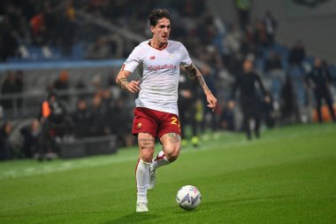 Nicolo Zaniolo (Roma Olarak) İtalyan futbolu Serie A maçında İtalya 'nın Reggio Emilia kentindeki MAPEI Stadyumu' nda ABD Sassuolo vs AS Roma maçında, 9 Kasım 2022 - Fotoğraf: Gianluca Ricç