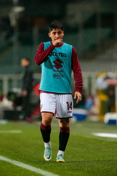 Emirhan Ilkhan Torino Podczas Włoskiej Serii Mecz Piłki Nożnej Pomiędzy — Zdjęcie stockowe