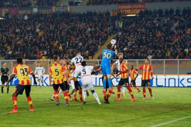 İtalya futbolu sırasındaki Wladimiro Falcone (ABD Lecce) - İtalya 'nın Lecce şehrindeki Via Del Mare stadyumunda oynanan ABD Lecce vs Atalanta BC maçı, 9 Kasım 2022 - Fotoğraf: Emmanuele Mastrodonat