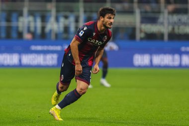 Bologna FC takımından Riccardo Orsolini, İtalya 'nın Giuseppe Meazza Stadyumu' nda oynanan FC Internazionale ile Bologna FC arasında oynanan 2022 / 23 futbol karşılaşmasında rol aldı.