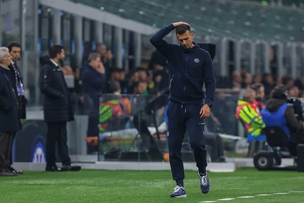 Thiago Motta Entrenador Principal Del Bolonia Reacciona Durante Serie 2022 —  Fotos de Stock