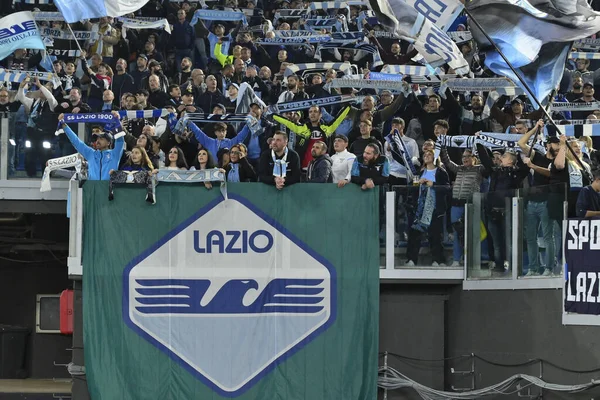 Lazio Fans Durante 14º Día Del Campeonato Serie Entre Las —  Fotos de Stock