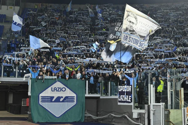 Lazio Fans Tijdens 14E Dag Van Serie Championship Tussen Lazio — Stockfoto