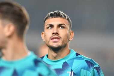 İtalya futbolu sırasındaki Leandro Paredes (Juventus) - 10 Kasım 2022 'de İtalya' nın Verona kentindeki Marcantonio Bentegodi Stadyumu 'nda Hellas Verona FC ile Juventus FC karşılaşması