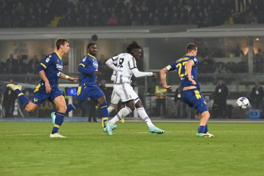 Moise Kean (juventus) İtalya 'nın Serie A maçında 10 Kasım 2022' de İtalya 'nın Verona kentinde oynanan Marcantonio Bentegodi Stadyumu' nda Hellas Verona FC ve Juventus FC maçında 0-1 'lik skora ulaştı.