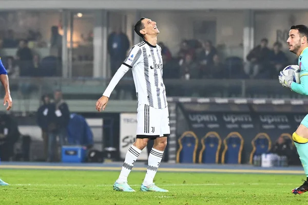 Angel Maria Juventus Tijdens Italiaanse Voetbalcompetitie Match Hellas Verona Juventus — Stockfoto