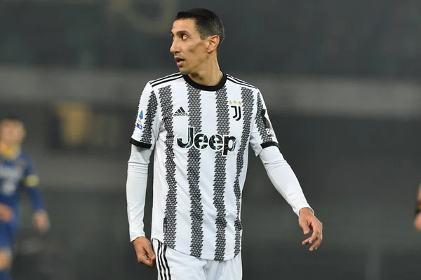 stock image angel di maria (juventus)  during  italian soccer Serie A match Hellas Verona FC vs Juventus FC at the Marcantonio Bentegodi stadium in Verona, Italy, November 10, 2022 - Credit: Alessio Tarpin