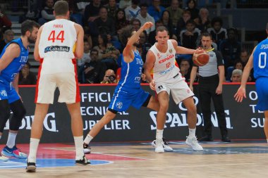 Miquel Salvo Llambrich (İspanya) 2023 FIBA Uluslararası Basketbol Takımları sırasında mı? Dünya Kupası elemeleri - İtalya, Pesaro, İtalya 'da Vitifrigo Arena' da İspanya 'ya karşı, 11 Kasım 2022 - Fotoğraf: Savino Paolell