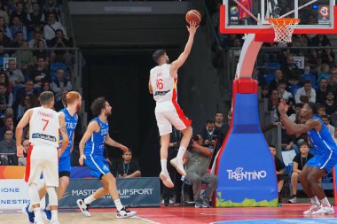 Santiago Yusta Garcia (İspanya) 2023 FIBA Uluslararası Basketbol Takımları sırasında mı? Dünya Kupası elemeleri - İtalya, Pesaro, İtalya 'da Vitifrigo Arena' da İspanya 'ya karşı, 11 Kasım 2022 - Fotoğraf: Savino Paolell