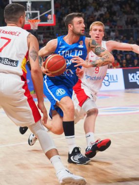 2023 FIBA Uluslararası Basketbol Takımları sırasında OLYMPUS Dijital CAMERA mı? Dünya Kupası elemeleri - İtalya, Pesaro, İtalya 'da Vitifrigo Arena' da İspanya 'ya karşı, 11 Kasım 2022 - Fotoğraf: Savino Paolell