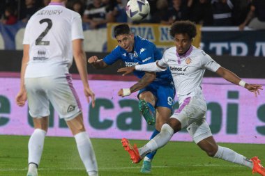 Satriano Martin Empoli İtalya 'nın başkenti Empoli' deki Carlo Castellani Stadyumu 'nda oynanan Empoli FC maçında 11 Kasım 2022' de çekildi.