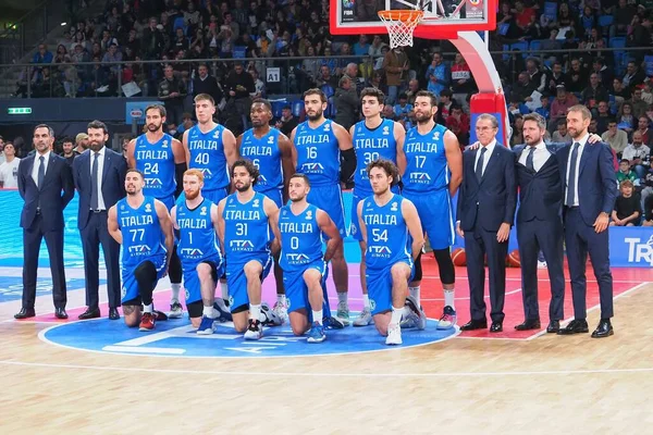 Selección Italia Durante Los Equipos Internacionales Baloncesto 2023 Fiba Calificadores — Foto de Stock