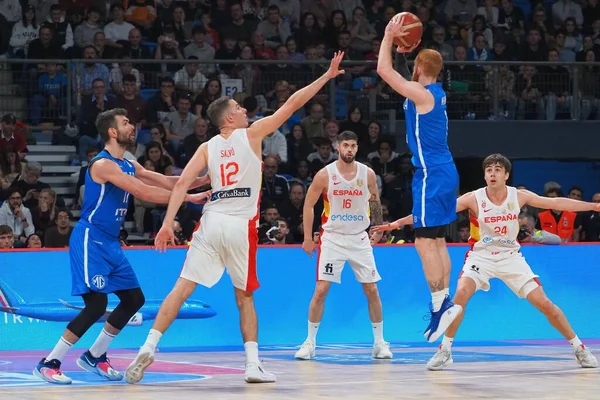 Niccolo Mannion (İtalya) 2023 FIBA Uluslararası Basketbol Takımları sırasında mı? Dünya Kupası elemeleri - İtalya, Pesaro, İtalya 'da Vitifrigo Arena' da İspanya 'ya karşı, 11 Kasım 2022 - Fotoğraf: Savino Paolell