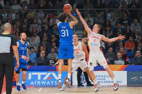 Michele Vitali (İtalya) 2023 FIBA Uluslararası Basketbol Takımları sırasında mı? Dünya Kupası elemeleri - İtalya, Pesaro, İtalya 'da Vitifrigo Arena' da İspanya 'ya karşı, 11 Kasım 2022 - Fotoğraf: Savino Paolell