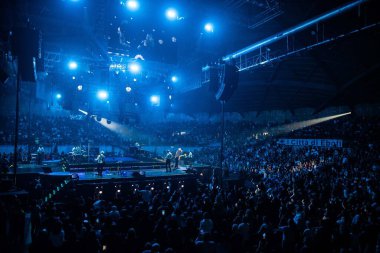 Biagio Antonacci İtalyan şarkıcı Biagio Antonacci - Palasele 'de Palco Centrale Tour (SA), İtalya, 11 Kasım 2022 - Fotoğraf: Alfonso Maria Salsan