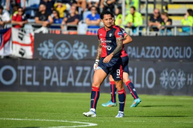 Cagliari Calcio takımından Gianluca Lapadula, İtalya 'nın Cagliari şehrinde oynanan İtalya futbol serisi B maçında Cagliari Calcio ile AC Pisa maçında, 12 Kasım 2022 - Fotoğraf: Luigi Can