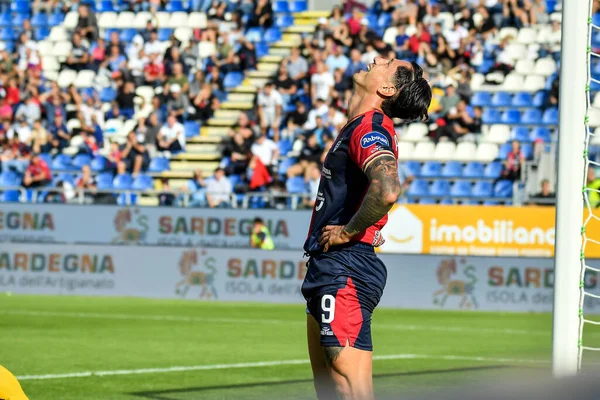 Gianluca Lapadula Cagliari Calcio Podczas Włoskiego Meczu Piłki Nożnej Serie — Zdjęcie stockowe