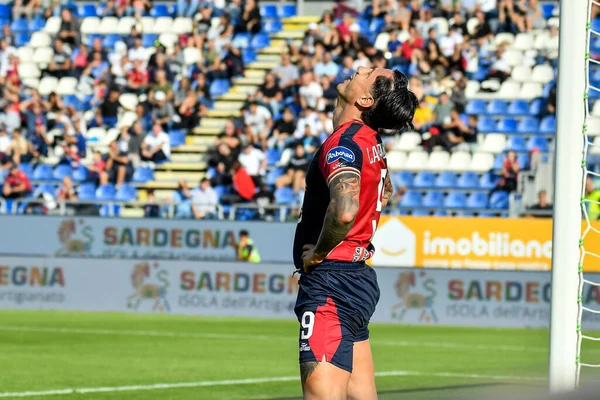 Gianluca Lapadula Cagliari Calcio Olasz Labdarúgó Sorozat Mérkőzésén Cagliari Calcio — Stock Fotó