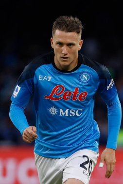 Napoli 'den Piotr Zielinski İtalya futbolu sırasındaki Serie A karşılaşmasında SSC Napoli, Udinese Calcio' ya karşı Napoli 'deki Diego Armando Maradona Stadyumu' nda 12 Kasım 2022 - Fotoğraf: AGN Fot