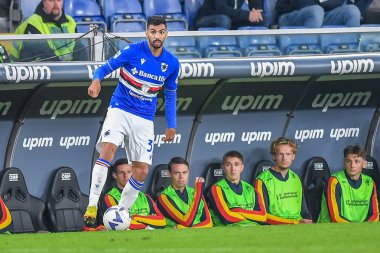 Mehdi Pascal Marcel Leris (Sampdoria) İtalya 'nın başkenti Cenova' da bulunan Luigi Ferraris Stadyumu 'nda oynanan UC Sampdoria maçında, 12 Kasım 2022 - Danilo Vig