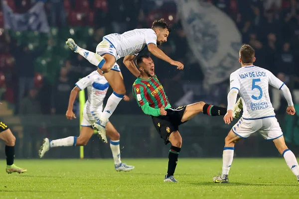 Davide Adorni Brescia Alfredo Donnarumma Ternana Durante Partida Italiana Futebol — Fotografia de Stock