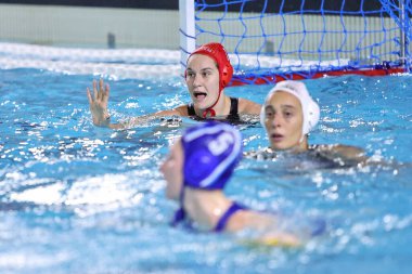 Emalia Eichelberger (SIS Roma) Waterpolo İtalyan Serie A1 Women, Roma 'daki Piscina Babel' de SIS Roma-Como Nuoto maçında, 12 Kasım 2022 - Fotoğraf: Luigi Marian