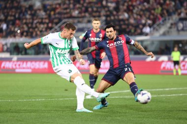 Andrea Pinamonti (ABD Sassuolo) İtalya 'nın Bologna şehrindeki Renato Dall' Ara stadyumunda Bologna FC maçında, 12 Kasım 2022 - Fotoğraf: Luca Amedeo Bizzarr