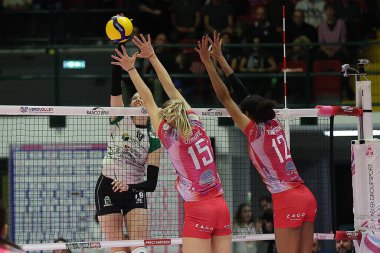 MERETE SUZANNE LUTZ (Megabox Vallefoglia) voleybol maçında İtalyan Serie A1 Kadınlar Vero Volley Milano Megabox Ond 'a karşı. Savio Vallefoglia Monza Arena di Monza 'da (MB), İtalya, 12 Kasım 2022 - Fotoğraf: Valerio Orig