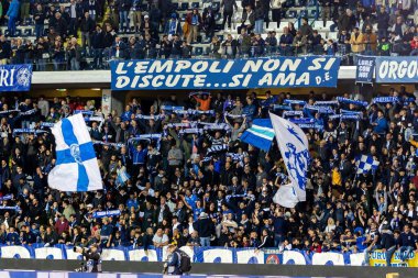 İtalya futbol takımı Serie A maçında Empoli FC ile ABD Cremonese arasında Empoli, İtalya 'daki Carlo Castellani Stadyumu' nda oynanan karşılaşma sırasında Empoli taraftarları - Fotoğraf: Valentina Giannetton