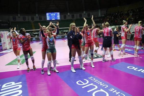 Vero Volley Players Thank Fans Volleyball Italian Serie Women Match — Stock Photo, Image