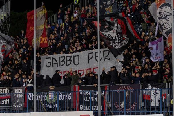 Fans Van Cremonese Tijdens Italiaanse Voetbal Serie Match Empoli Cremonese — Stockfoto