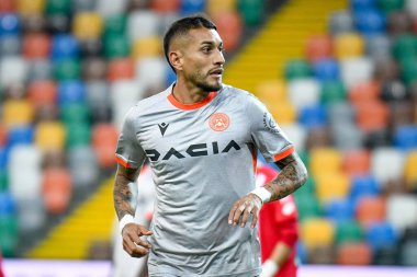 Udinese 'den Roberto Maximiliano Pereyra İtalyan futbolu Coppa Italia maçında Udinese Calcio vs AC Monza (portreler arşivi) Udine, İtalya' da Dacia Arena 'da 19 Ekim 2022