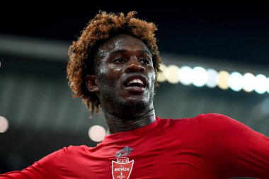 Monza 'nın İtalyan futbolu Coppa Italia maçındaki Warren Bondo portresi Udinese Calcio vs AC Monza (portreler arşivi) ile Udine, İtalya' daki Dacia Arena 'da, 19 Ekim 2022 - Fotoğraf: Ettore Griffon