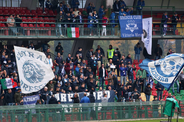 fans Brescia  during  Italian soccer Serie B match Ternana Calcio vs Brescia Calcio at the Libero Liberati stadium in Terni, Italy, November 12, 2022 - Credit: Luca Marchett