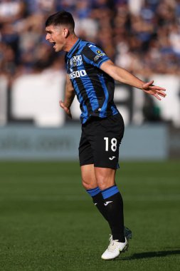 Atalanta BC 'den Ruslan Malinovskyi, İtalya' nın Bergamo kentindeki Gewiss Stadyumu 'nda oynanan Atalanta BC - FC Internazionale maçında tepki gösterdi.