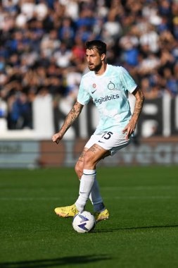 İtalya 'nın Bergamo kentindeki Gewiss Stadyumu' nda 13 Kasım 2022 tarihinde Atalanta BC ile FC Internazionale arasında oynanan İtalyan Serie A tootball maçı sırasında Inter Fc. Fotoğraf: Tiziano Ballabio - Fotoğraf: Tiziano Ballabio / LiveMedi